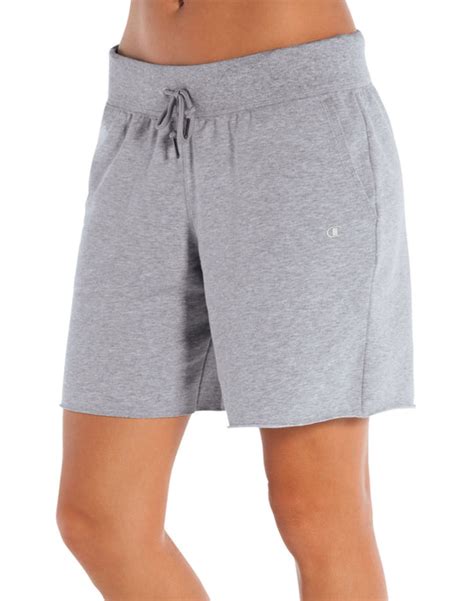 8852 Champion Double Dry Cotton Women S Knee Shorts