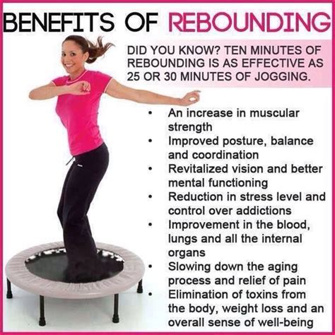 Benefits Of Rebounding Motivation And Inspiration Pinterest