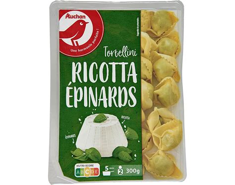 Tortellini Auchan Ricotta Espinafres 300g Neomaquina Supermercados