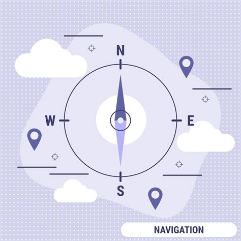 Premium Vector Navigation Flat Design Style Vector Concept Illustration