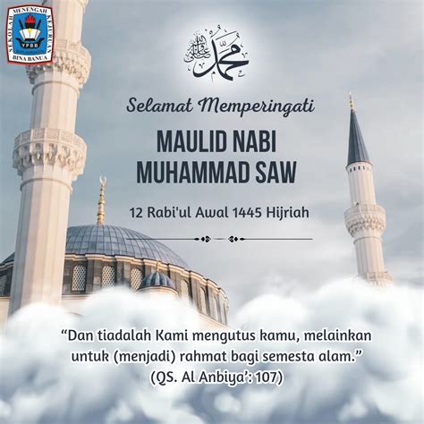 Selamat Memperingati Maulid Nabi Muhammad Saw 1445 H