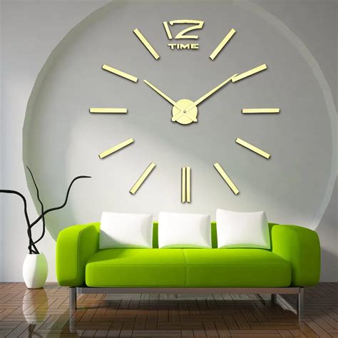 Arrival 3d Home Decor Quartz Diy Wall Clock Large Clocks Horloge Watch