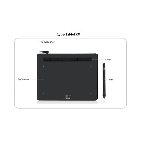 8″ X 5″ Graphic Tablet Adesso