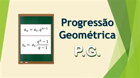 F Rmula Do Termo Geral Da Pg E Exemplos Resolvidos Youtube