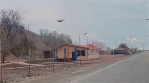 Vídeo impressionante mostra dezenas de helicópteros russos no primeiro