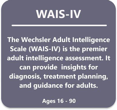 Wechsler Adult Intelligence Scale