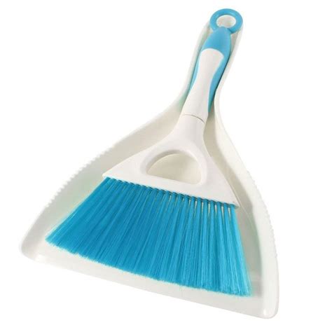 Floor Sawdust Sweep Mini Dustpan Brush Set White Blue Amazon In Home