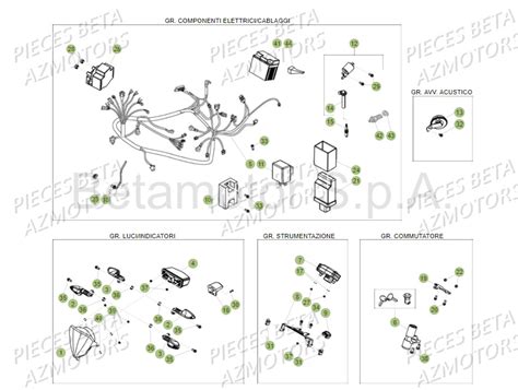 INSTALLATION ELECTRIQUE pièces BETA neuves Pièces Beta RR 125 AC Enduro