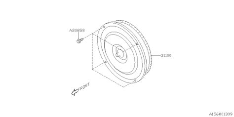 31100AB500 Genuine Subaru Torque Converter Assembly