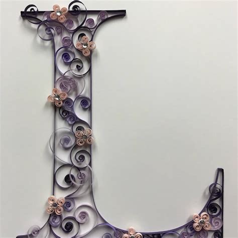 Quilling Initial Etsy