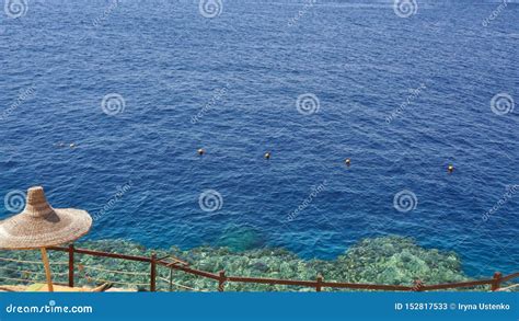 K Stenlinie Des Roten Meers Im Sharm El Sheikh Gypten Stockbild