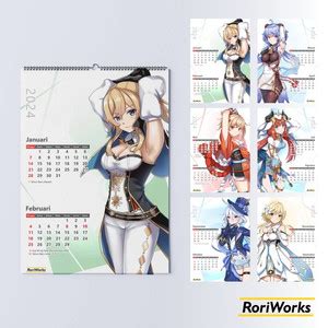 Jual Promo Kalender Dinding Anime Genshin Impact Kota Makassar