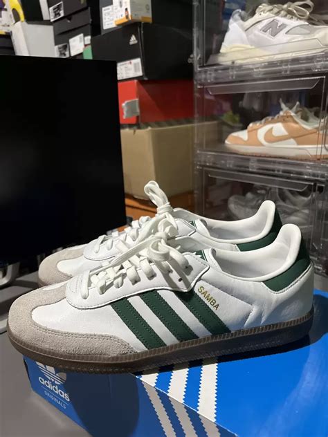 Adidas Samba OG Cloud White Green AfterMarket