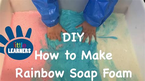 🌈 Diy How To Make Rainbow Soap Foam 🧼 Youtube