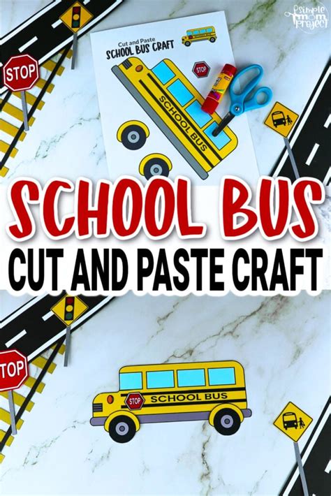 Printable School Bus Craft Template Simple Mom Project