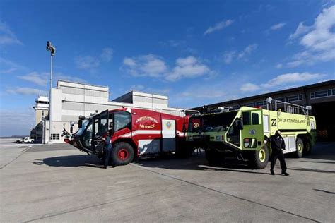 A Yellow Aircraft Rescue Firefighting Vehicle Arfv Nara And Dvids Public Domain Archive Public