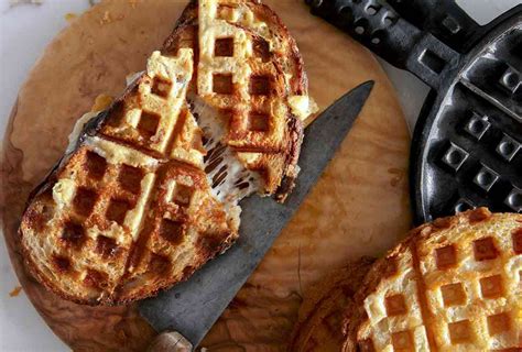 This Waffle Iron Grilled Cheese Sandwich Recipe Made With Bread