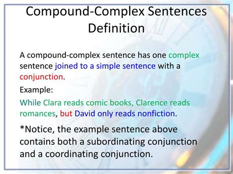 Ppt The Compound Complex Sentence Powerpoint Presentation Id6854658