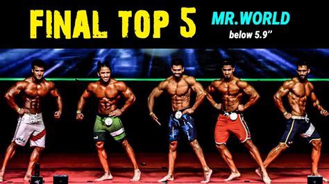 Final Top 5 Men Physique Mr World Youtube