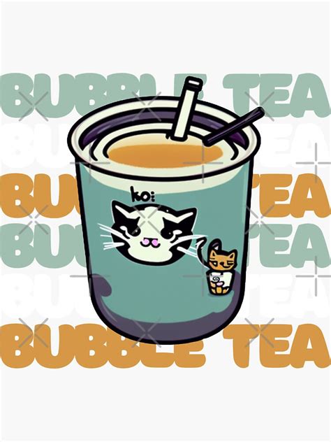 Cat Boba Tea Bubble Tea Anime Kawaii Sticker For Sale By Kashif68