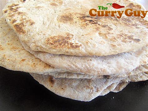 Chapati Bread Recipe Indian Flour Flatbreads By The Curry Guy