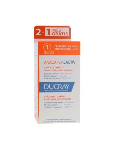 Comprar Ducray Anacaps Reactiv Para Pelo Y U As X C Psulas A