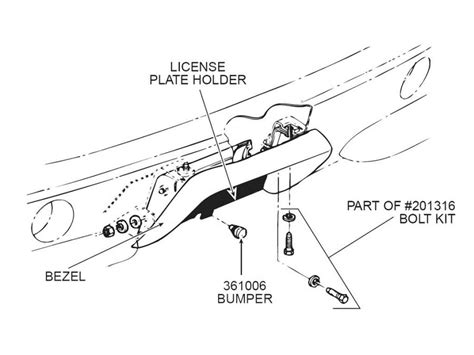 Rear Bumper Mount Bolts Replacement Kit Pieces Motor City Vettes