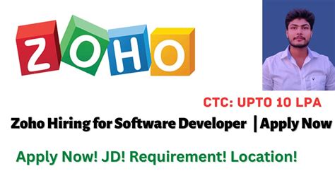 Zoho Corporation Hiring For Software Developer Latest Hiring Jobs