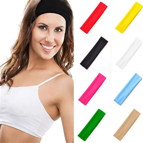 Fashion Sports Headbands For Women Fitness Running Yoga Solid Color