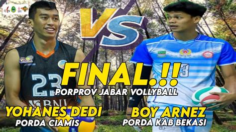 Live Grandfinal Boy Arnez Vs Yohanes Dedi Proliga Bogor Lavani