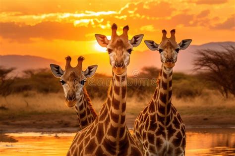 A Photo Capturing The Beautiful Sight Of A Couple Of Giraffes Standing