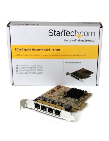 Startech Tarjeta De Red Pci Express Ethernet Gigabit Con Puertos Rj