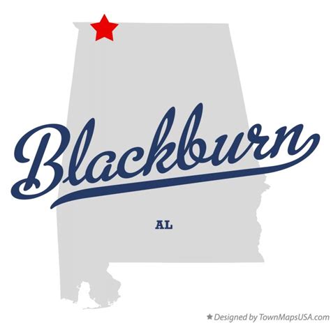 Map Of Blackburn Al Alabama