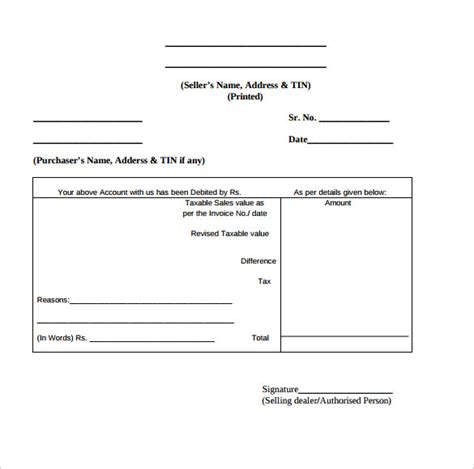 FREE 10 Sample Debit Memo Templates In PDF