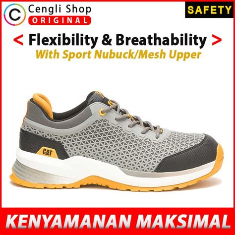 Jual Caterpillar Sepatu Sneaker Safety Shoes Sneakers Pria Original