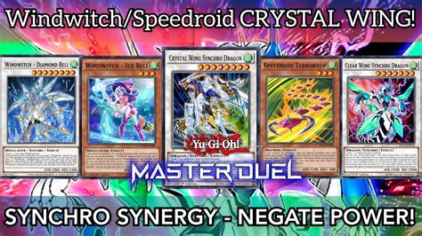 SPEEDROID CRYSTAL WING SYNCHRO DRAGON Ft WINDWITCH Synergy Master