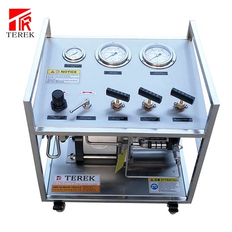 Terek High Quality Maximum 800 Bar Pneumatic Driven Gas Booster Pump For Filling Gas Cylinder