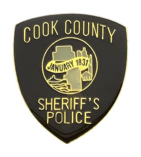 COOK COUNTY SHERIFF SHOULDER PATCH LAPEL PIN: Sheriff's Police - Chicago Cop Shop