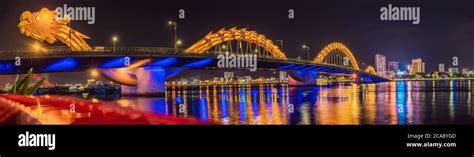 Dragon River Bridge Rong Bridge In Da Nang Vietnam Stock Photo Alamy