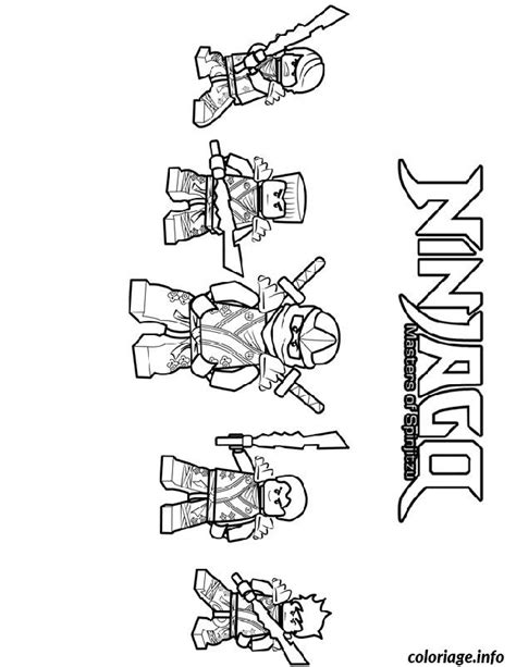 Coloriage Ninjago 4 Ninjas Dessin