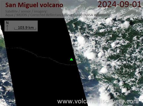 Latest Satellite Images of San Miguel Volcano | VolcanoDiscovery