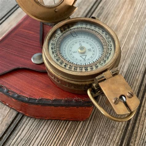 Vintage Stanley London Natural Sine Nautical Compass Brass Navigation Tool Works Ebay