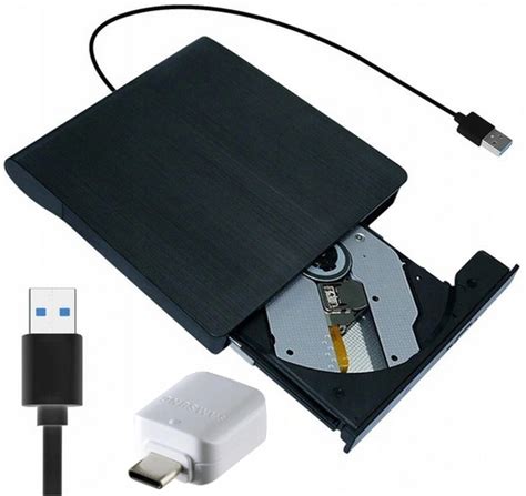 Zewn Trzny Przeno Ny Nap D Nagrywarka Dvd Cd Rw Usb Na Usb C