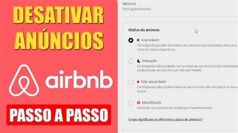 PAUSAR OU DESATIVAR ANÚNCIOS NA AIRBNB PASSO A PASSO YouTube