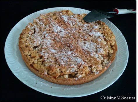 Cuisine 2 Soeurs Tarte aux pommes façon crumble