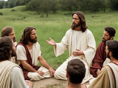 Premium Photo | Jesus talking to his disciples