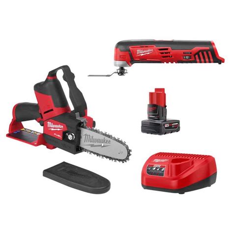 Milwaukee M12 Fuel 12v Lithium Ion Brushless Battery 6 In Hatchet Pruning Saw Kit Wmulti Tool