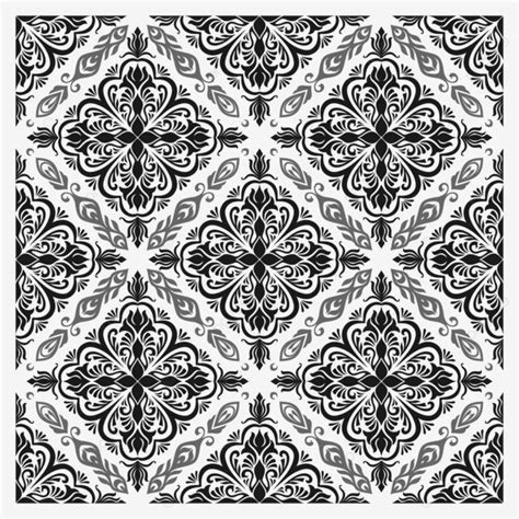 Vector Damask Floral Pattern Damask Vector Floral Damask Vector