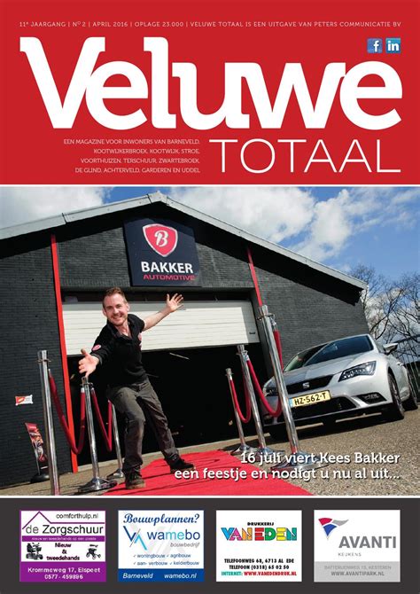 Veluwe Totaal April 2016 Online By Peters Communicatie Issuu