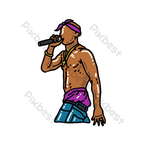 Rapping Hip Hop Sticker Collection Music Pack PNG Images PSD Free